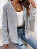 Women's Clothing European American Clothing Autumn Winter New Style Knitted Cardigan Pit Strip Solid Jackets Mid-length Coats