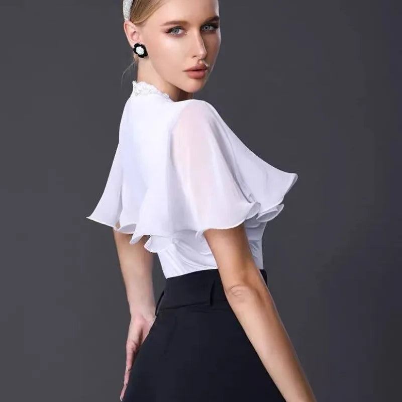 customized modern dance tops adult practice clothes women's clothing ballroom dance competition dresses