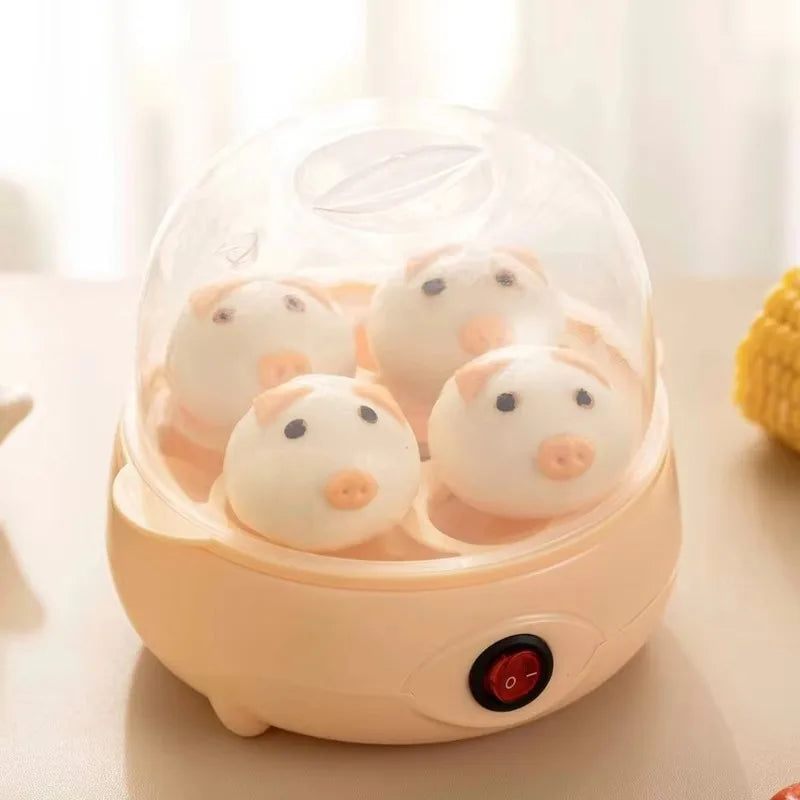 Kitchen Appliances Household Portable Automatic Mini Plastic Noise- Egg Cooker Machine Egg Boiler Electric Boiling Egg