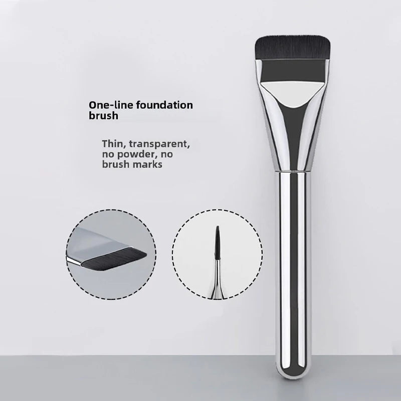 Beauty makeup tools one-word foundation brush do not eat powder flat head base makeup brush makeup brush
