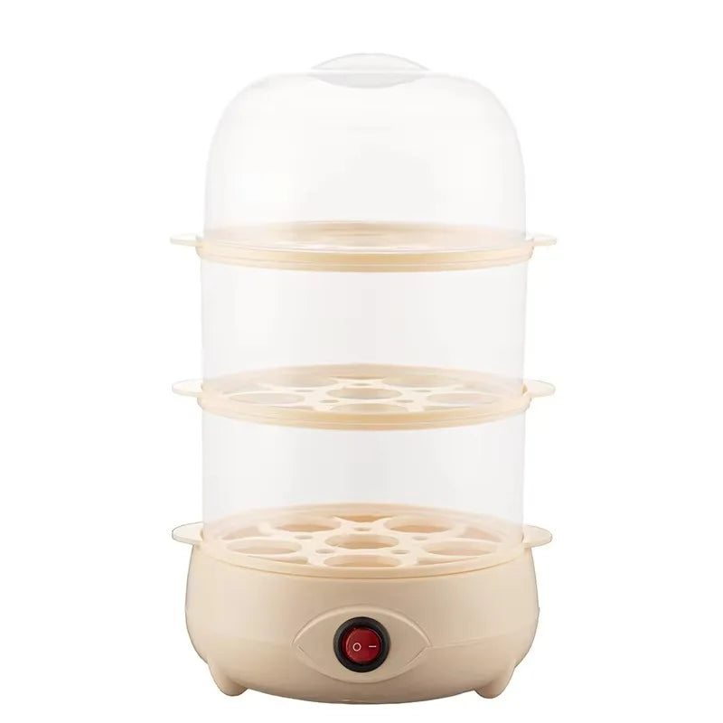 Kitchen Appliances Household Portable Automatic Mini Plastic Noise- Egg Cooker Machine Egg Boiler Electric Boiling Egg
