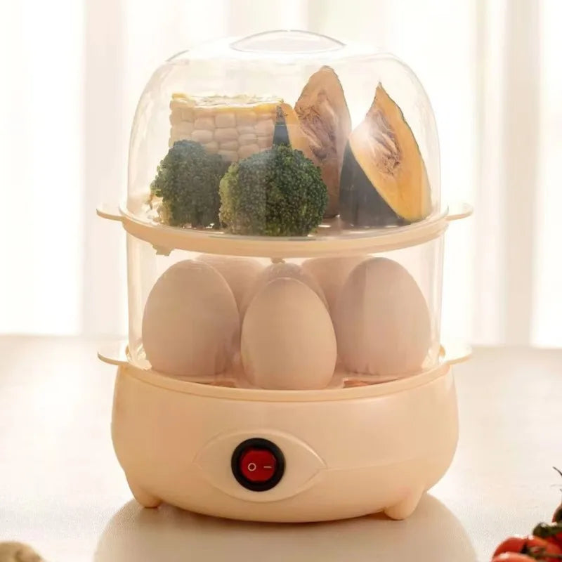 Kitchen Appliances Household Portable Automatic Mini Plastic Noise- Egg Cooker Machine Egg Boiler Electric Boiling Egg