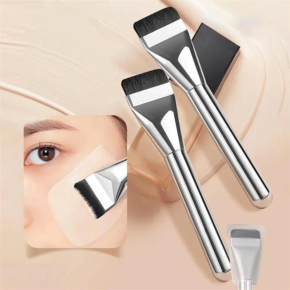 Beauty makeup tools one-word foundation brush do not eat powder flat head base makeup brush makeup brush